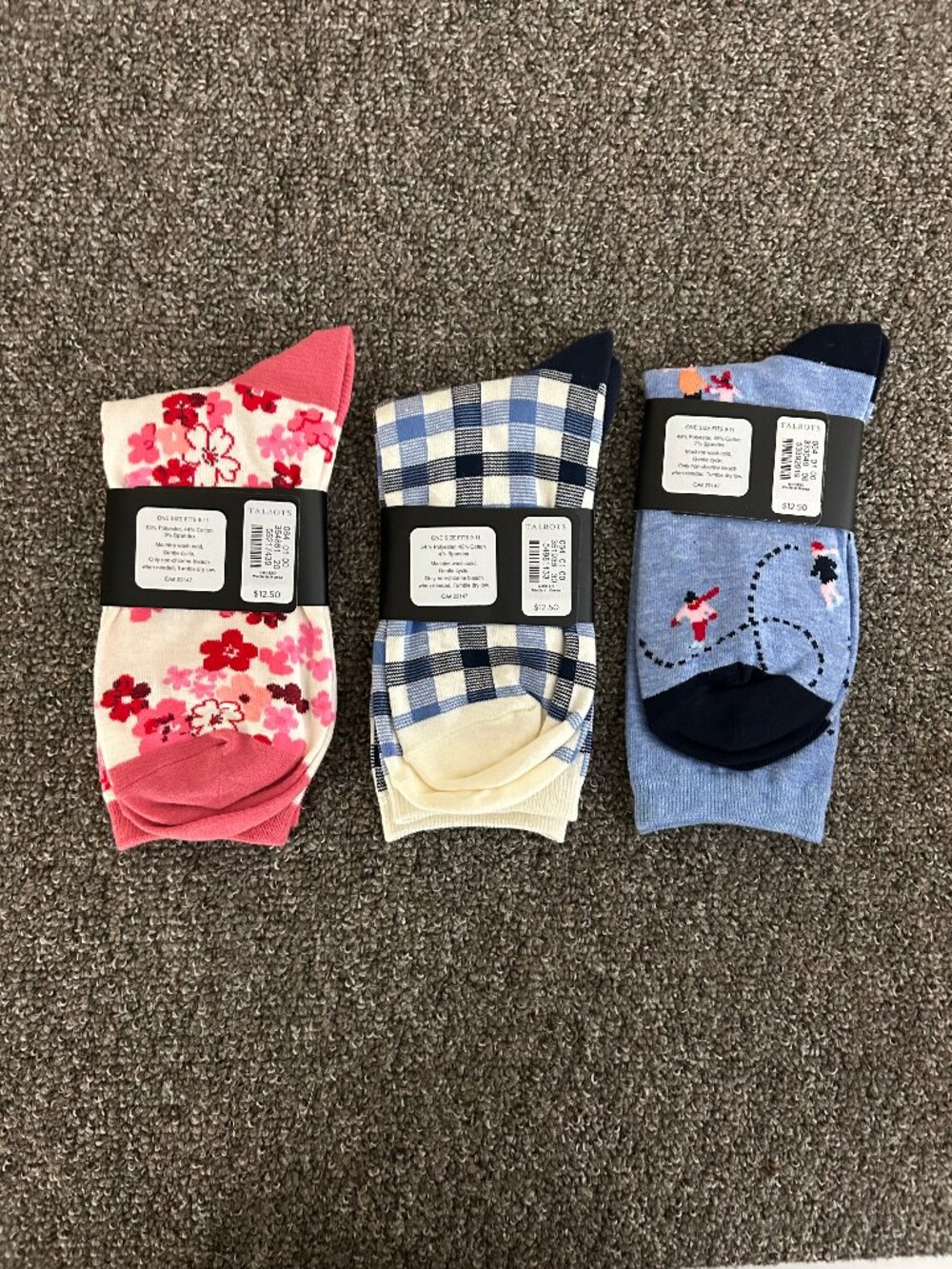 Set/3 Talbot's Trouser Socks - Picture 2 of 2